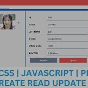 7 CRUD CREATE READ UPDATE DELETE JAVASCRIPT PROJECT IN HINDI JAVASCRIPT Justforcode