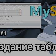 MySQL PhPMyAdmin Создание таблиц Урок 1