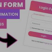 Login Form With Floating Label Animation Input Animation CSS Label Animation Code4education