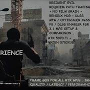 Настройка трассировки лучей в Resident Evil 9 RenoDX HDR DLSS MFG Optiscaler XeFG DLSS En