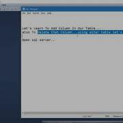 Alter Command Add Delete Column In Sql