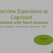 Java Spring Boot Interview Experience Cognizant 4 Year Experience 18 LPA Java Interview