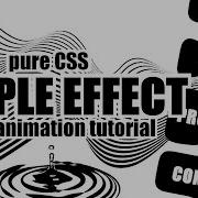 Amazing Pure CSS Ripple Animations Hover Effect On Buttons With HTML And Inline SVG