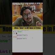 When None Is NOT None In Python String Vs None Explained Python Interview Trick