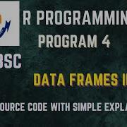 R Lab Program 4 Data Frames In R Tamil Bharathiar University Bsc AI Bsc Cs Da