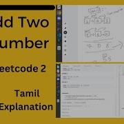 Leetcode 2 Add Two Numbers In Java Tamil Explanation