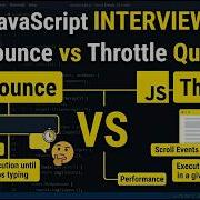 JavaScript Interview Question Debounce Vs Throttle