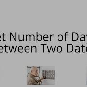 Get Number Of Days Between Two Dates