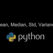 Mean Median Standard Deviation Variance In Python
