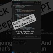 Quick Guide To DeepSeek API Stream A Joke In Python Coding Python Pythonprogramming Ai