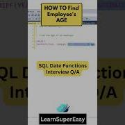 How To Find The Age Of Employee In SQL SQL DATEDIFF Function Sql Sqlqueries Coding Sqlserver