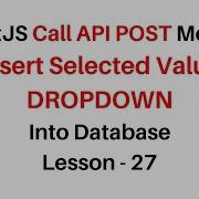 React JS Selected Value Insert React Dropdown List From Api
