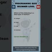 Programming Quiz Beginner Level Python AI Machine Learning Data Science Coding Gen AI