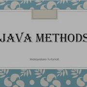 Methods Java Programming Java OOP Malayalam Tutorials