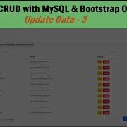 Node Js CRUD With MySQL Bootstrap Offcanvas Update Data