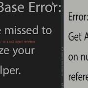 How To Solve Error DataBaseHelper GetAllData On A Null Object Reference