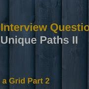 LeetCode 63 Unique Paths II Paths In A Grid Part 1 Dynamic Programming C