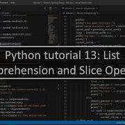 Python Tutorial 13 List Comprehension And Slice Operator
