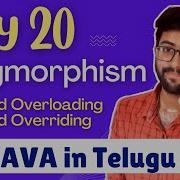 Day 20 Polymorphism In Java Java Course In Telugu Vamsi Bhavani