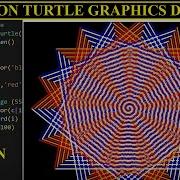 Python Turtle Graphics STAR SPIRAL DESIGN 0 7 XRay Pixy