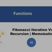 Interview Prep Python Part 43 Fibonacci Iteration Vs Recursion Memoization
