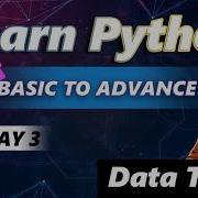 Python Data Types Python Tutorial Day 3