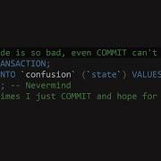 COMMIT AUTOCOMMIT And ROLLBACK In MySQL