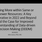 Improving Understanding Of Data Driven Decision Making Part 1