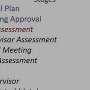 Supervisor Assessment