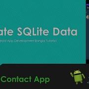 Contact App Tutorial 5 Update Data Swapping Layout Java Android SQLite Project
