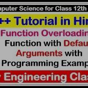 C Tutorial In Hindi Function Overloading Function With Default Arguments