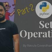 Python In Telugu Python Set Operations Different Set Operations In Python Python Set Example