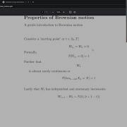 Intuitive Introduction To Brownian Motion