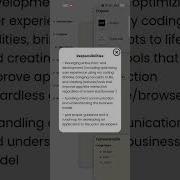Flutter Developer Resume Application