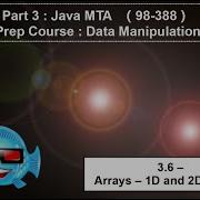 3 6 Java MTA Data Manipulation Arrays 1D And 2D Arrays