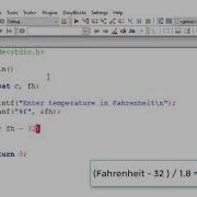 Convert Fahrenheit To Degree Celsius C Program