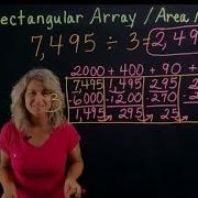 Rectangular Array Area Model Box Method For Division 4th Grade Math