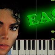 MICHAEL JACKSON BEAT IT Easy Piano Tutorial