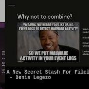A New Secret Stash For Fileless Malware By Denis Legezo Nullcon Goa 2022