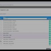 QA QC Module Setup Project Inspection List