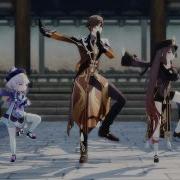原神MMD MMD Genshin Impact Little Apple Qiqi Zhongli Hutao