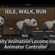 Анимация в Unity бездействие ходьба бег контроллер движения