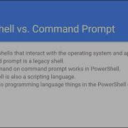 PowerShell Vs Command Prompt Cmd