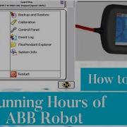 How To Check The Running Hours Of ABB Robot From Flexpendant