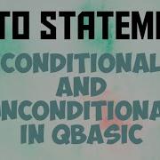 Оператор GOTO в QBasic
