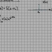 Discrete Time Fourier Transform Of Impulse Example 01