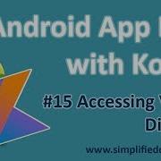 15 Android Application Development With Kotlin Accessing Views Directly