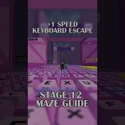 Stage 12 Maze Guide 1 Speed Keyboard Escape