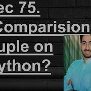 Comparing Tuple On Python
