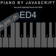 Speed Code Make Piano By Javascript صنع بيانو من خلال جافا سكربت